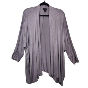 Massimo Purple Waterfall Top Open‎ Front Cardigan Women's Size XL